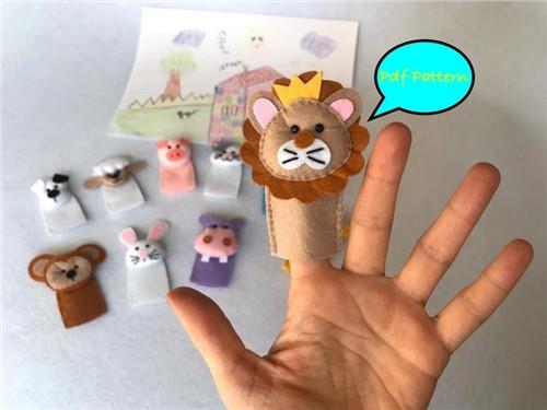 Lion Finger Puppet PDF Sewing Pattern
