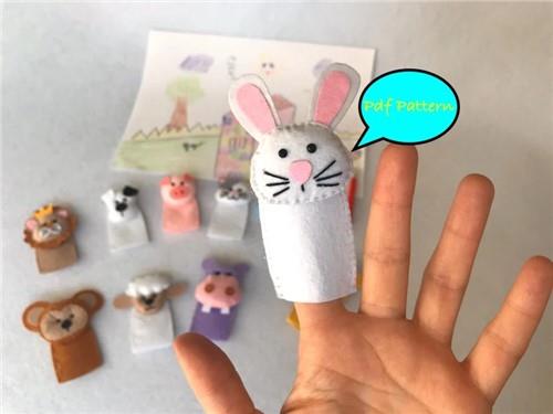 Rabbit Finger Puppet PDF Sewing Pattern Rabbit Finger Puppet PDF Sewing Pattern