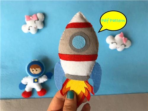 Rocket Ship PDF Sewing Pattern