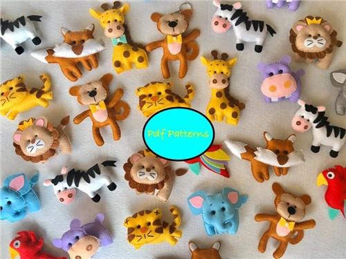 Safari Animals PDF Sewing Pattern Safari Animals PDF Sewing Pattern