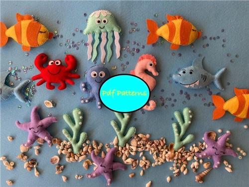 Sea Animals PDF Sewing Pattern Sea Animals PDF Sewing Pattern