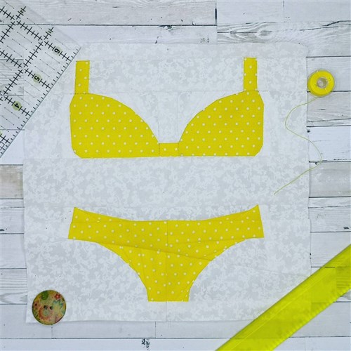 Bikini Quilt Block  FPP Pattern
