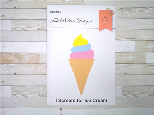 Ice Cream Quilt Block  FPP Pattern