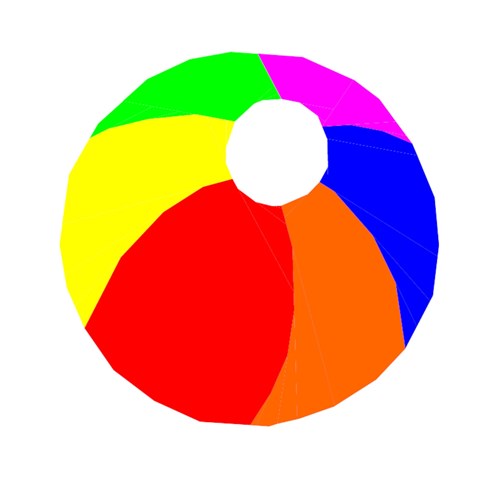 Beach Ball Quilt Block  FPP Pattern
