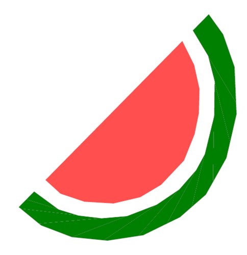 Watermelon Quilt Block  FPP Pattern