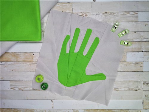 Handprints Quilt Block  FPP Pattern