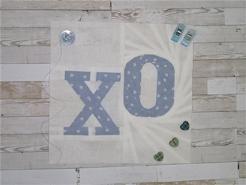 Hugs and Kisses Quilt Block  FPP Pattern