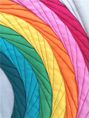 Rainbow Clouds Quilt Block  FPP Pattern