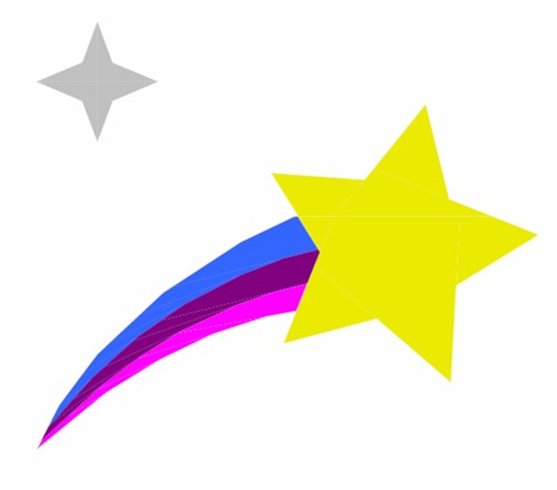 Shooting Star  Quilt Block  FPP Pattern