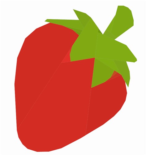 Strawberry  Quilt Block  FPP Pattern