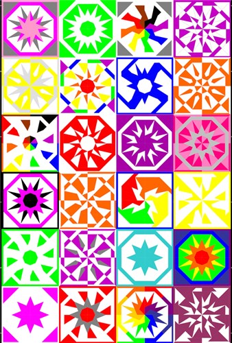 Geo Star Quilt Block  FPP Pattern