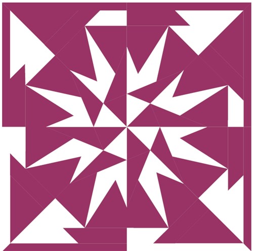 Geo Star Quilt Block  FPP Pattern