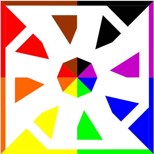 Geo Star Quilt Block  FPP Pattern