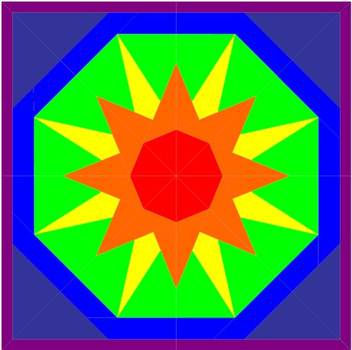 Geo Star Quilt Block  FPP Pattern