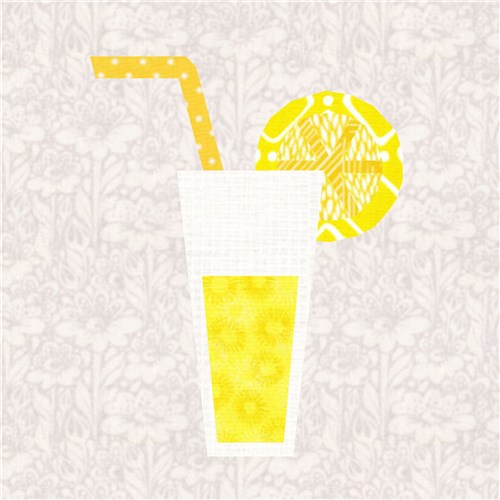 Summer Drinks Quilt Block  FPP Pattern