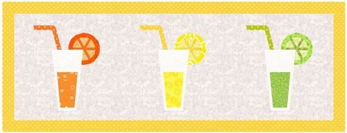 Summer Drinks Quilt Block  FPP Pattern