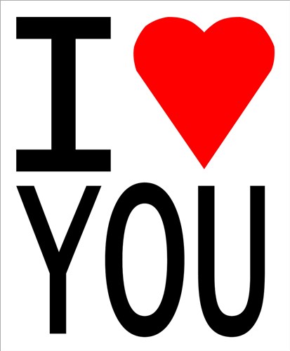 I Love You  Quilt Block  FPP Pattern