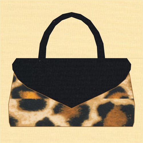 Baguette Handbag  Quilt Block  FPP Pattern