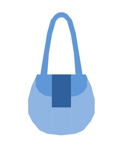 Saddle Style Handbag  Quilt Block  FPP Pattern