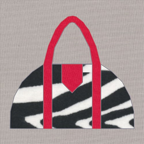 Bowler Style Handbag  Quilt Block  FPP Pattern