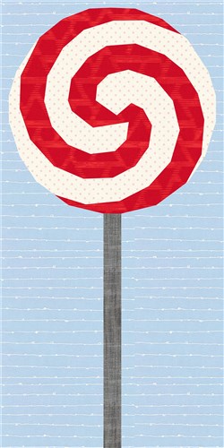 Whirly Lollipop Quilt Block  FPP Pattern