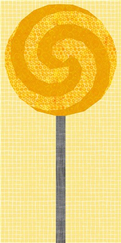 Whirly Lollipop Quilt Block  FPP Pattern