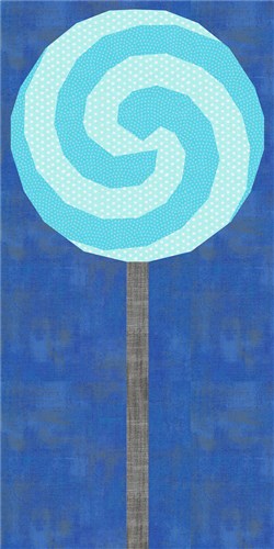 Whirly Lollipop Quilt Block  FPP Pattern