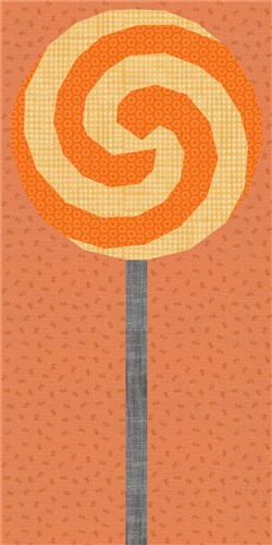 Whirly Lollipop Quilt Block  FPP Pattern