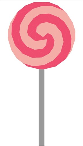 Whirly Lollipop Quilt Block  FPP Pattern