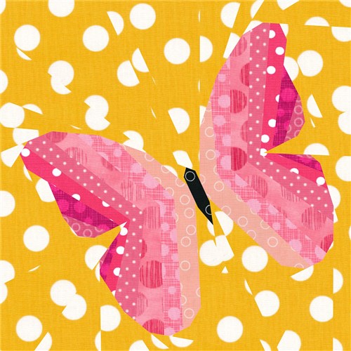 Butterfly Quilt Block  FPP Pattern