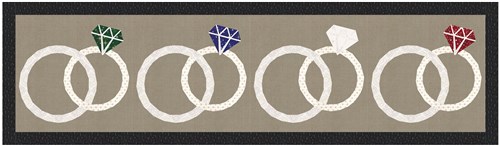 Wedding Rings Quilt Block  FPP Pattern