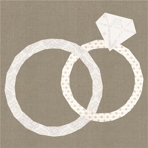 Wedding Rings Quilt Block  FPP Pattern