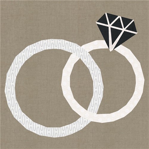 Wedding Rings Quilt Block  FPP Pattern