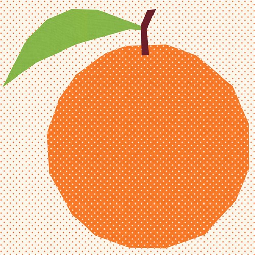 Orange Quilt Block  FPP Pattern