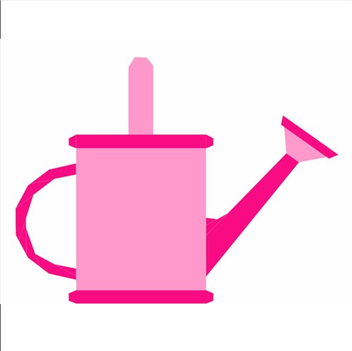 Watering Can Quilt Block  FPP Pattern