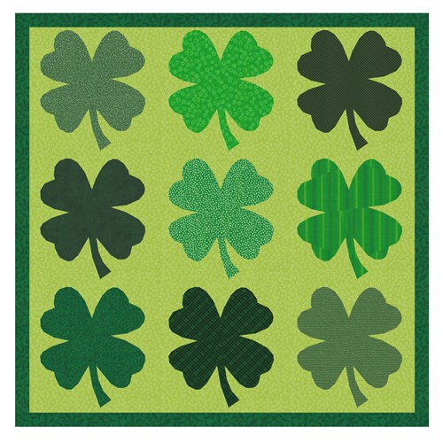 Four Leaf Clover Quilt Block  FPP Pattern