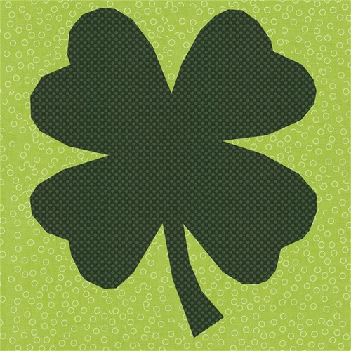 Four Leaf Clover Quilt Block  FPP Pattern