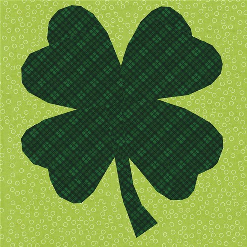 Four Leaf Clover Quilt Block  FPP Pattern