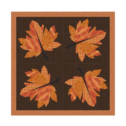 Maple Leaf Quilt Block  FPP Pattern
