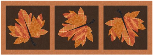 Maple Leaf Quilt Block  FPP Pattern