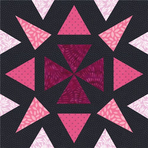 Radiant Quilt Block  FPP Pattern