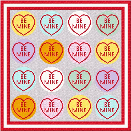 Be Mine Quilt Block  FPP Pattern