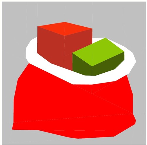 Christmas Sack Quilt Block  FPP Pattern