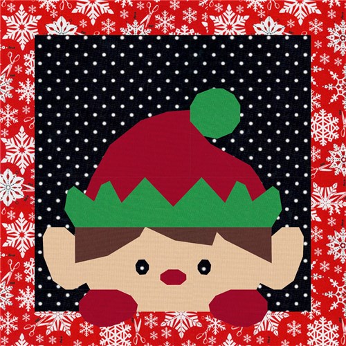 Elf Quilt Block  FPP Pattern