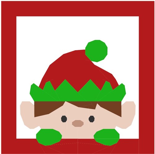 Elf Quilt Block  FPP Pattern