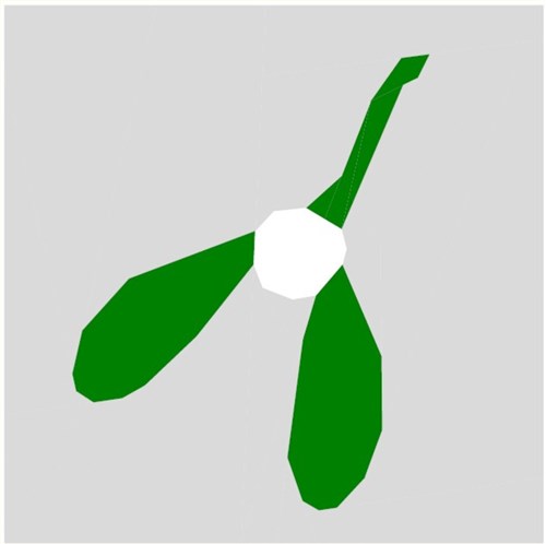 Mistletoe Quilt Block  FPP Pattern