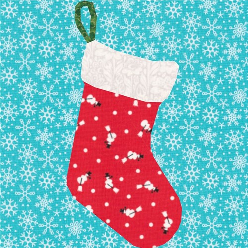 Christmas Stockings Quilt Block  FPP Pattern