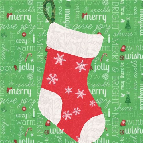Christmas Stockings Quilt Block  FPP Pattern