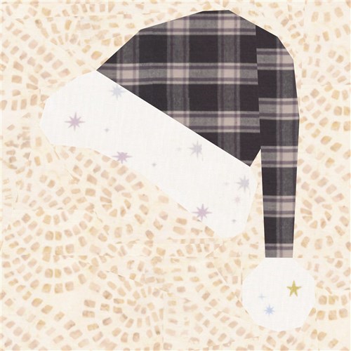 Santa's Hat Quilt Block  FPP Pattern