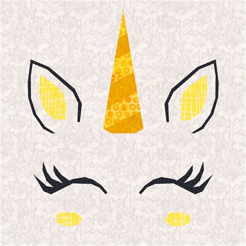 Unicorn Quilt Block  FPP Pattern